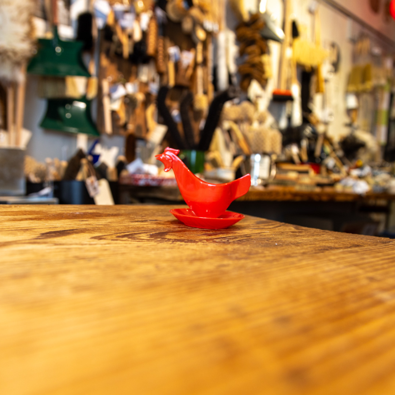 Eierbecher in Hendlform (Plastik)