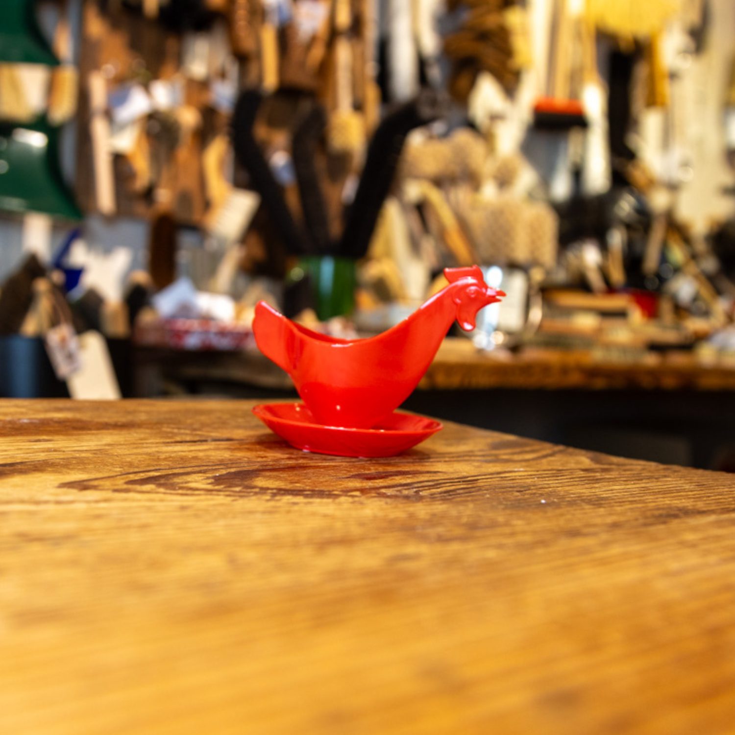 Eierbecher in Hendlform (Plastik)