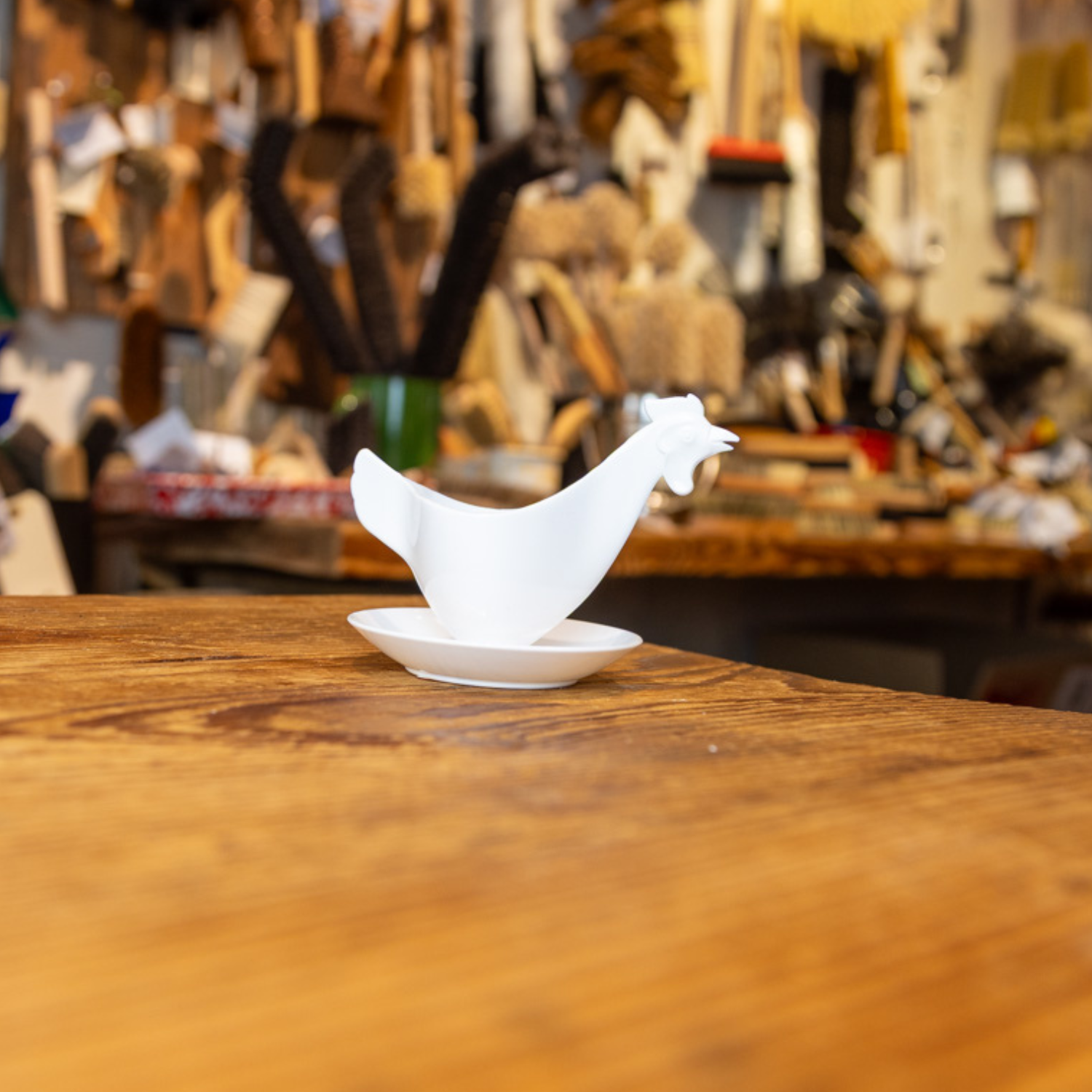 Eierbecher in Hendlform (Plastik)