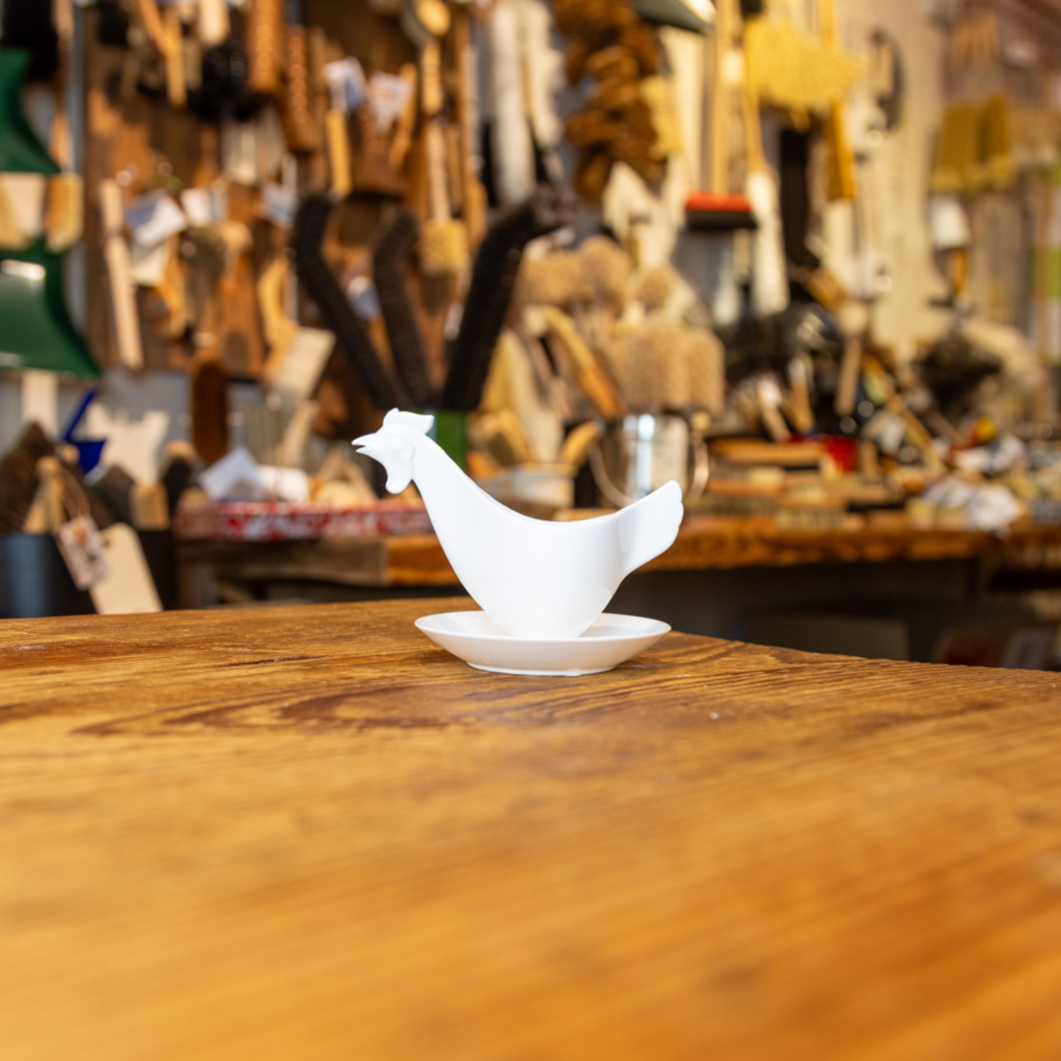 Eierbecher in Hendlform (Plastik)